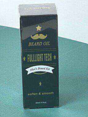 Fullight Tech Beard Oil Men's Beard Kit Soften & Smooth, 1 fl oz / 30 mL SEALED